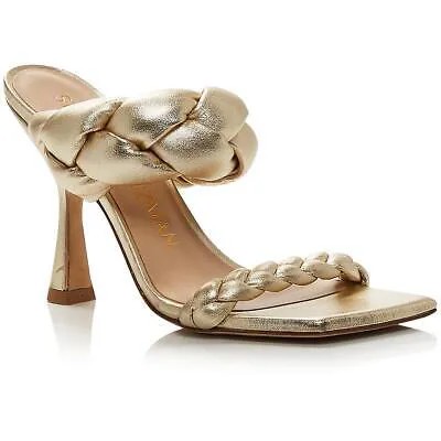 Женские кожаные туфли на каблуке Playa Gold Stuart Weitzman 10 Medium (B,M) BHFO 4561