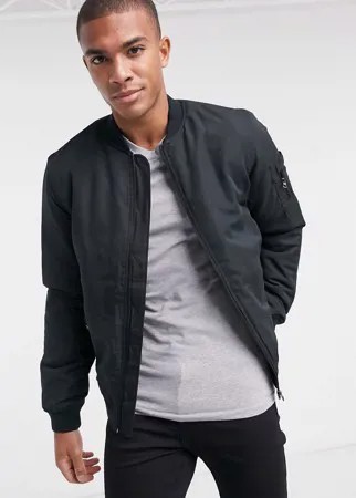 Черный бомбер Only & Sons MA1