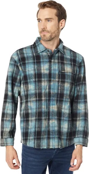 Рубашка с длинным рукавом и V-образным швом на спине Hudson Jeans, цвет Slate Check