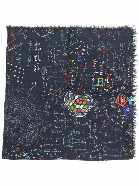 Faliero Sarti шарф с принтом Maths