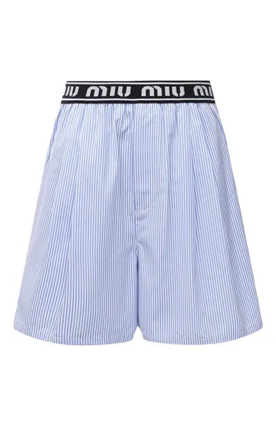 Хлопковые шорты Miu Miu