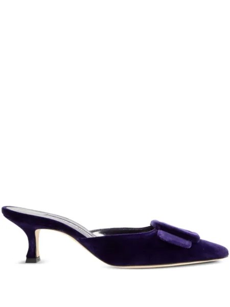 Босоножки Maysale 50 мм Manolo Blahnik, фиолетовый