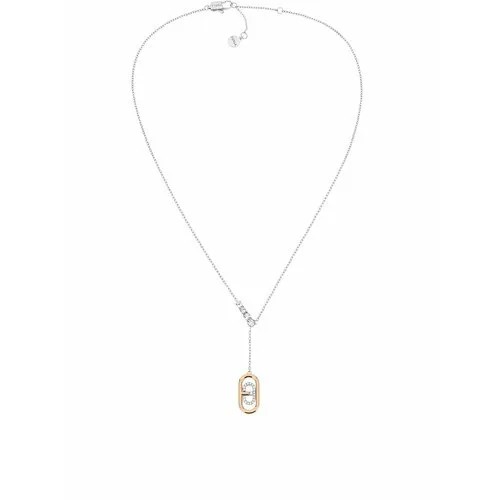 Колье FURLA, кристалл, серебряный