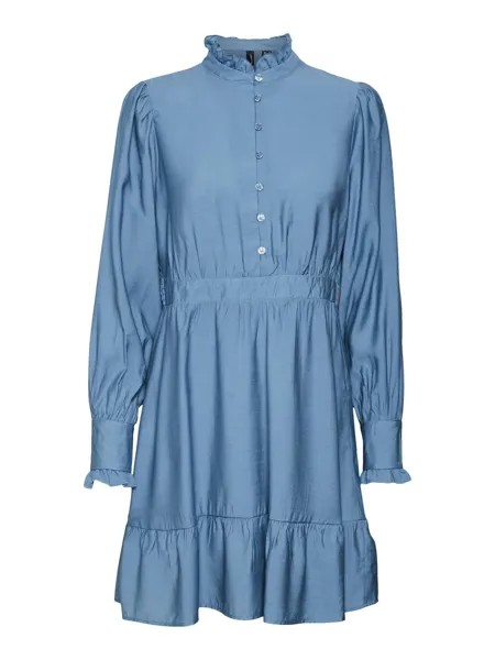 Платье-рубашка Vero Moda CIA, синий джинсовый
