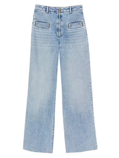 Широкие джинсы Sandro, цвет blue jean