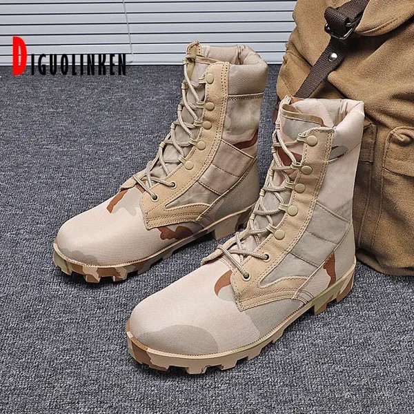 Тактические военные ботинки, мужские ботинки Special Force Desert армейские сапоги, уличные Походные Ботинки, Ботильоны, 2021, Мужская походная обувь