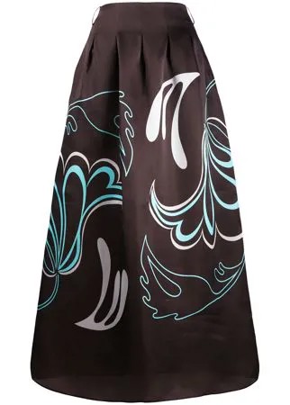 Giorgio Armani платье макси с графичным принтом