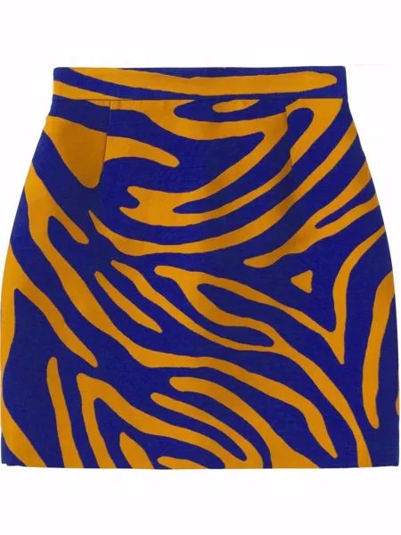 Proenza Schouler Abtstract Stripe Jacquard Mini Skirt