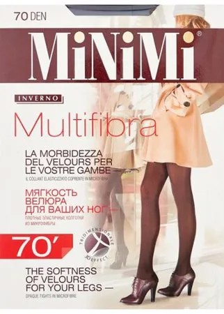 Колготки MiNiMi Multifibra 70 den, размер 3-M, fumo (серый)