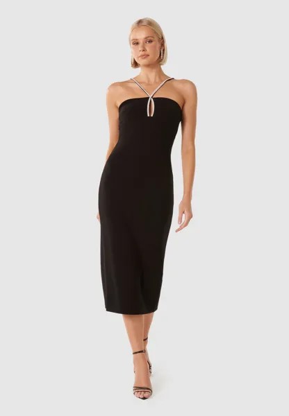 Коктейльное/вечернее платье JENNIFER DIAMANTE BODYCON DRESS Forever New, цвет black