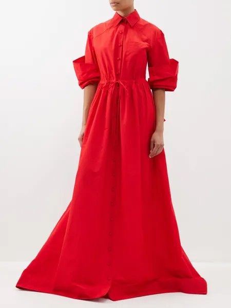 Платье legends из тафты Rosie Assoulin, красный