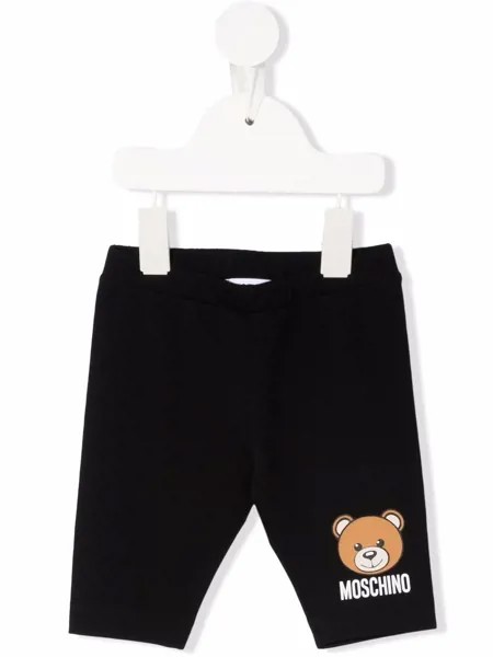 Moschino Kids легинсы с принтом Teddy Bear