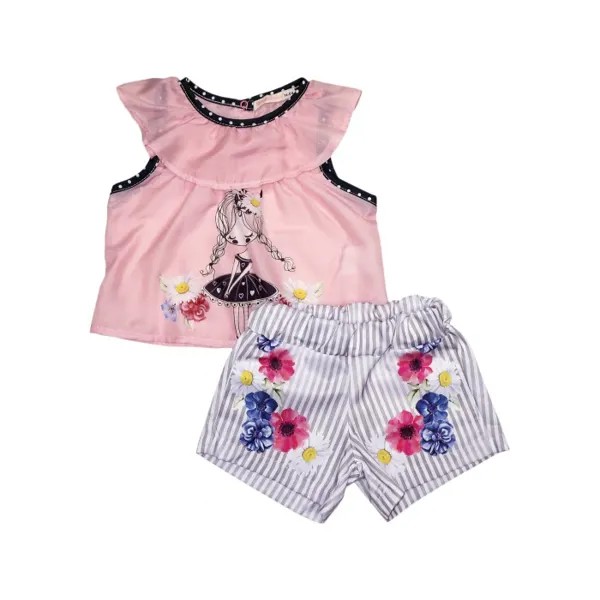Baby Rose Комплект для девочки футболка, шорты 3332