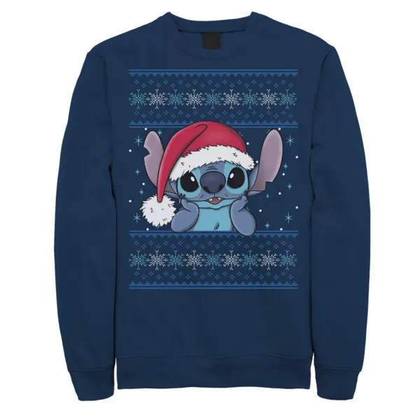 Мужской свитшот в стиле Lilo & Stitch Christmas Stitch Ugly Sweater Disney