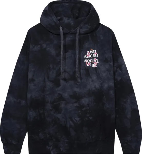 Худи Anti Social Social Club Kkoch Never Dies Tie Dye Hoodie 'Black', черный