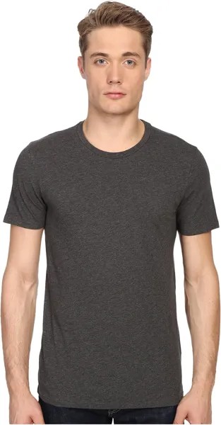 Рубашка Vince Short Sleeve Pima Cotton Crew Neck Shirt, цвет Heather Carbon
