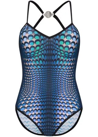Marine Serre купальник Moonfish Skin