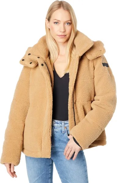 Куртка Sanctuary Hooded Sherpa Down, кэмел