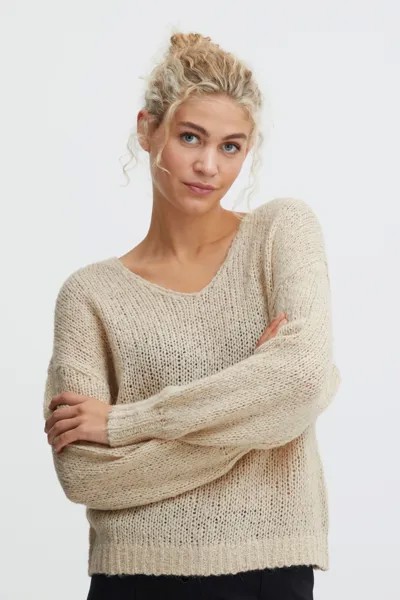 Свитер b.young V Ausschnitt BYOMIRA VNECK JUMPER 20811879, серый