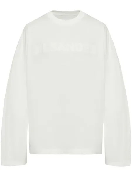 Jil Sander футболка с логотипом, белый