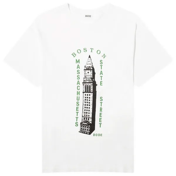 Футболка Bode Landmark T-Shirt, цвет Cream