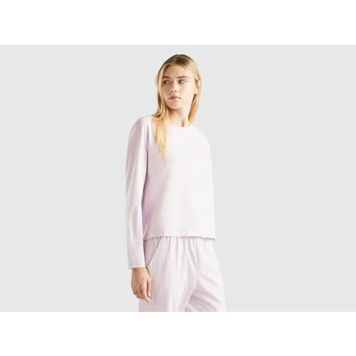Лонгслив UNITED COLORS OF BENETTON, размер S, фиолетовый