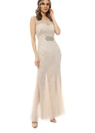 Вечернее платье женское JS Collections 5864967 бежевое 8