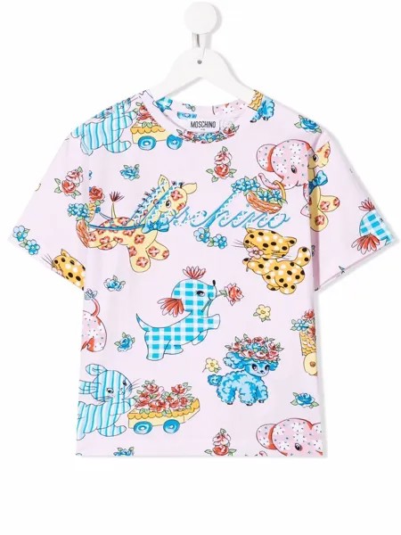 Moschino Kids animal-print T-shirt