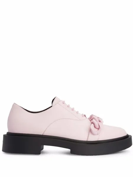 Giuseppe Zanotti туфли Adrik с цепочным декором, розовый