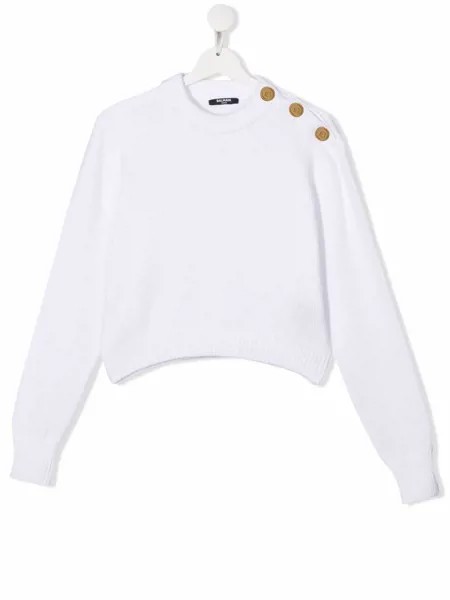 Balmain Kids толстовка с круглым вырезом