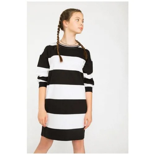 Платье Reporter Young, размер 158, белый, черный
