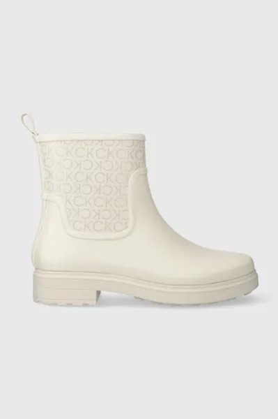 Резиновые сапоги ESS RAINBOOT-EPI MONO MIX Calvin Klein, бежевый