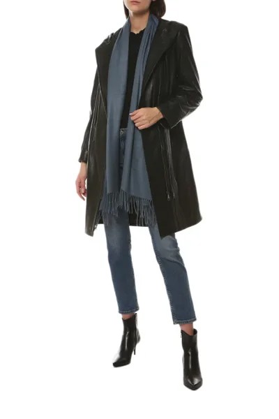 Кожаная куртка женская VENETTI LEATHER&FUR 3006/100 черная 44