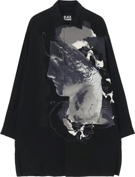 Рубашка Yohji Yamamoto R-Yohji Has B Shirt 'Black', черный