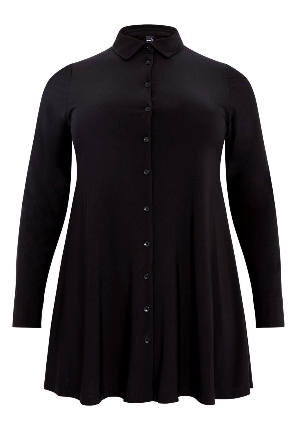 Блузка на пуговицах WITH COLLAR Yoek, черный