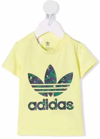 Adidas Kids футболка с принтом Trefoil