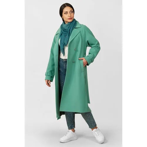 Пальто MARGO, размер 40-42, бирюзовый, зеленый