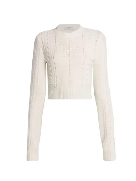 Вязанный свитер из смеси альпаки Philosophy Di Lorenzo Serafini, белый