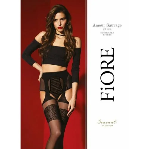 Колготки Fiore, 20 den, размер 3, черный