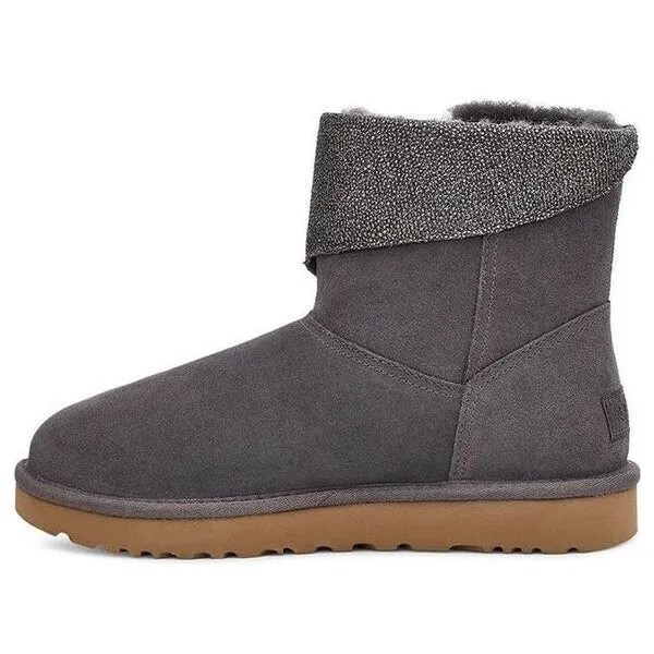 Зимние ботинки классические икорные мини Ugg, серый