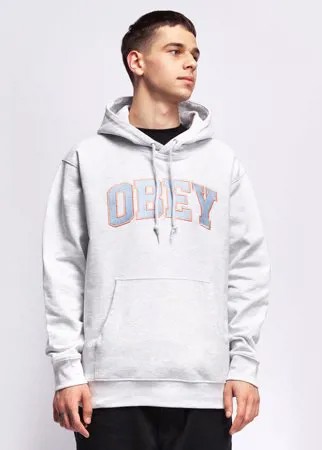 Толстовка с капюшоном OBEY Obey Sports Iii Hood ASH GREY 2021