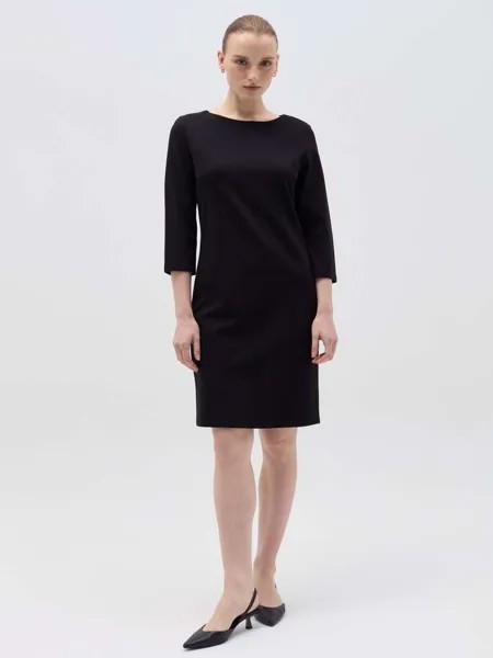 Однотонное короткое платье-труба Hybrid, цвет black