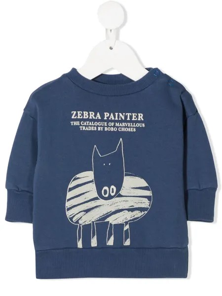 Bobo Choses толстовка Zebra Painting
