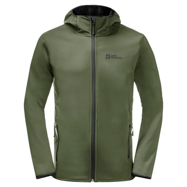 Спортивная куртка Jack Wolfskin Bornberg softshell, зеленый