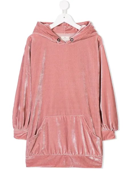 Andorine velvet hooded dress