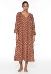 Дневное платье Oysho, коричневый