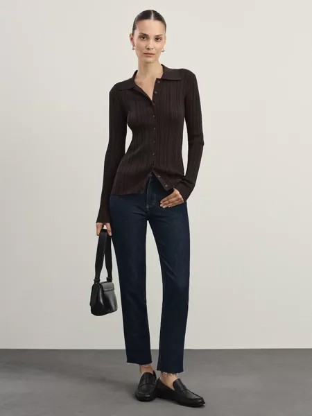 Джинсы slim укороченные
