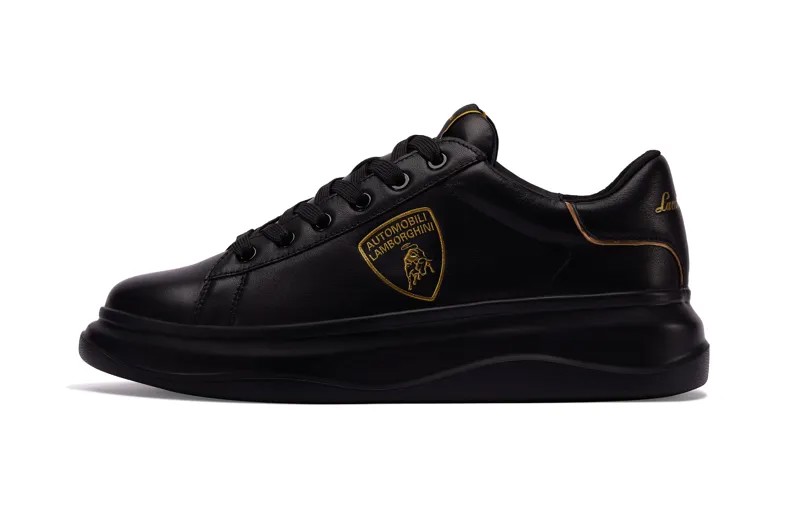 Кроссовки Automobili Lamborghini Skateboarding Shoes Unisex Low-top Black, черный