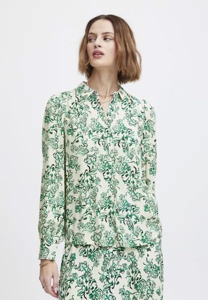 Блуза на пуговицах IRNOELLA   Atelier Rêve, зеленый
