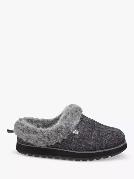 Тапочки Skechers Keepsakes Ice Angel Mule, цвет charcoal
